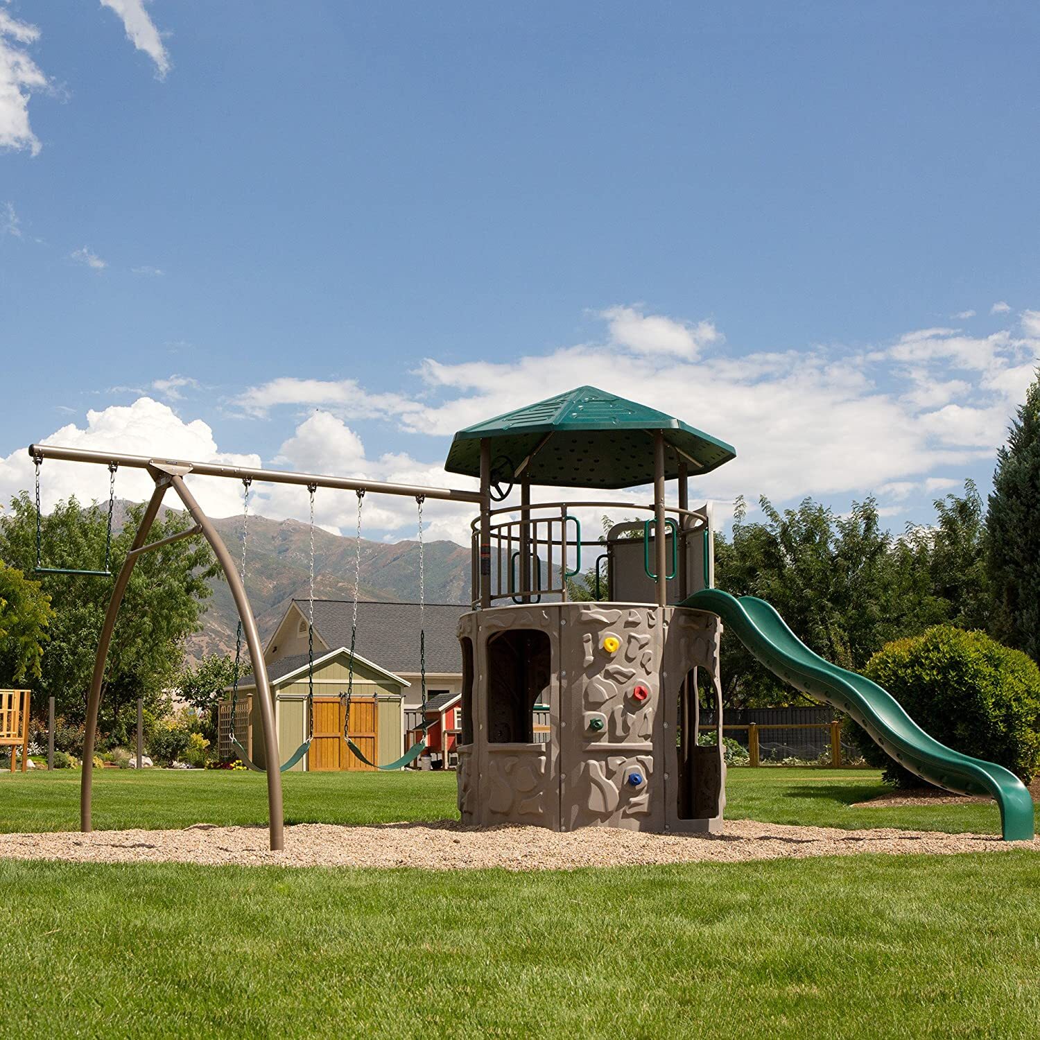 Garden Playhouse with Slide