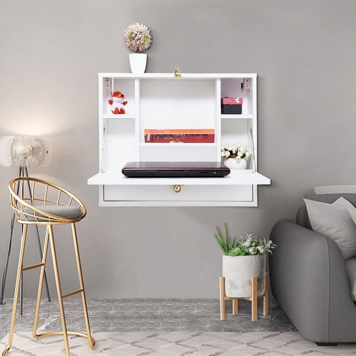 Gold Details&amp;amp;amp;amp;amp;nbsp;Floating Desk