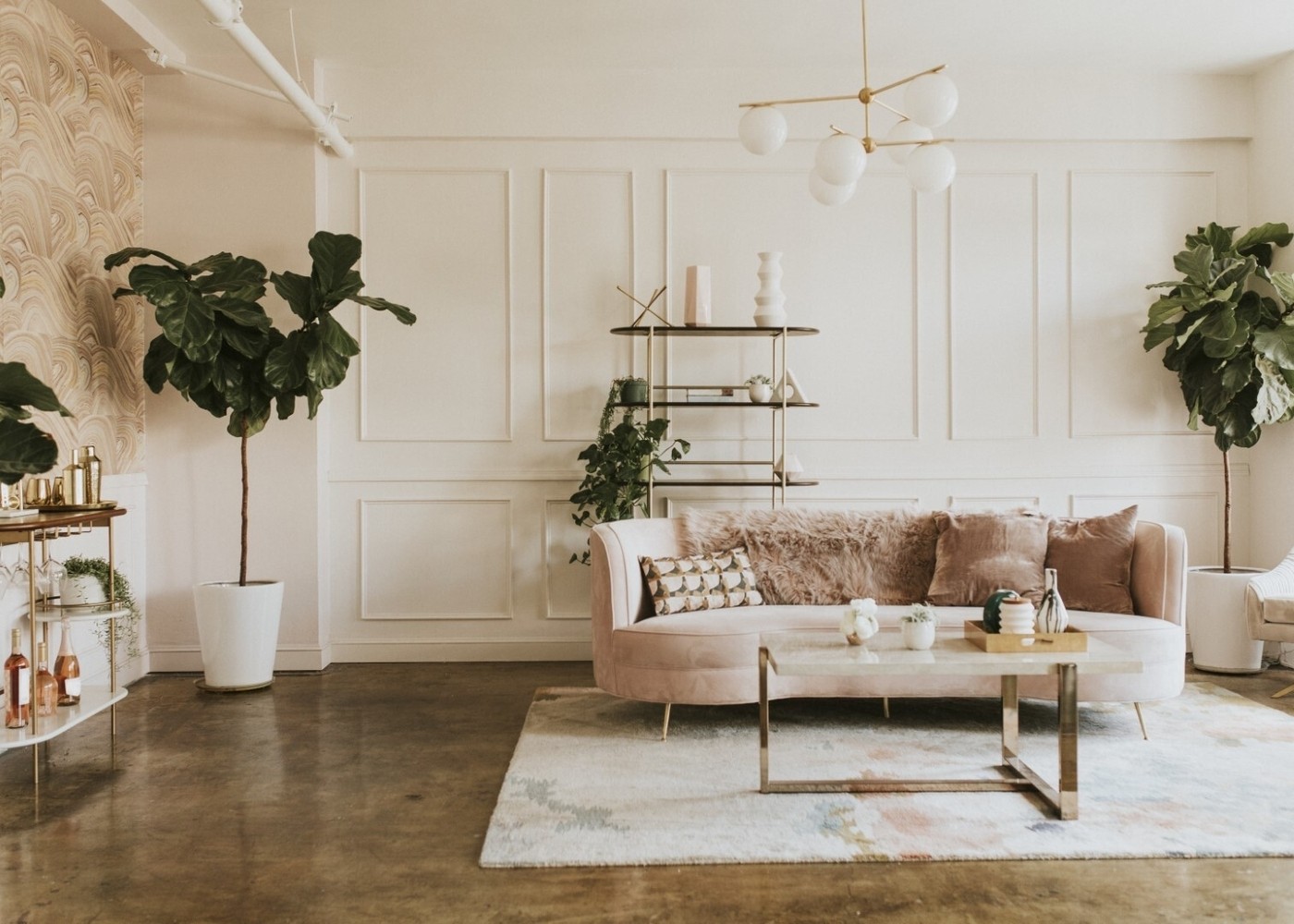 Gold light fixture