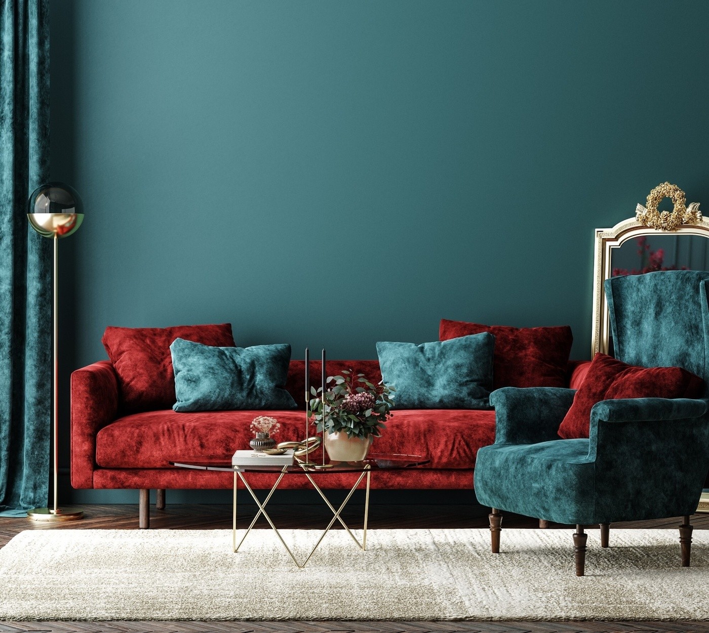 Green Living Room