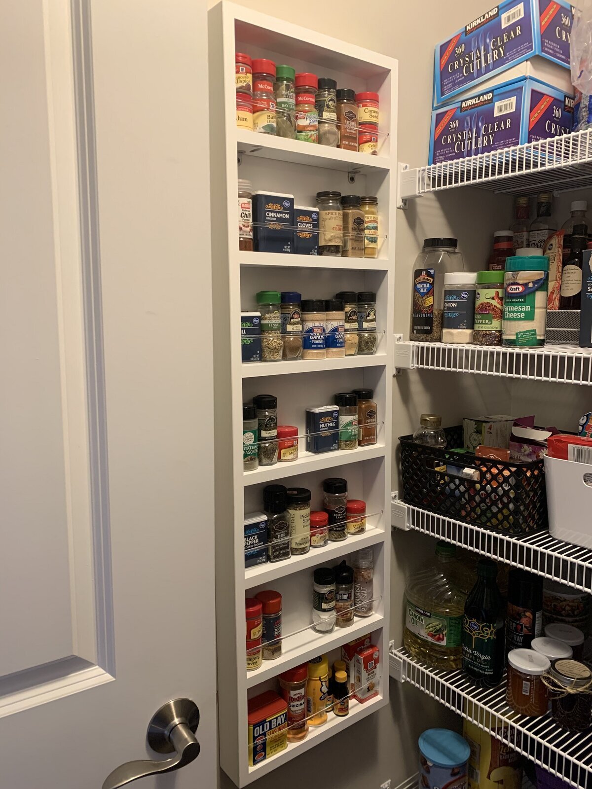 Handcrafted Tall Spice Rack Cabinet 