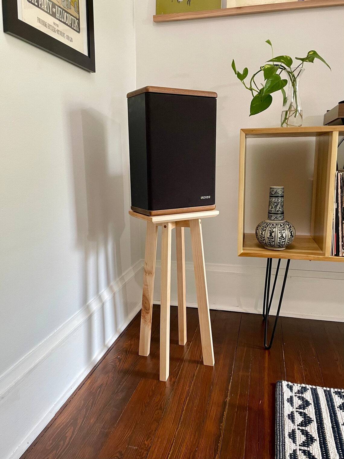 Handmade designer speaker stands for a powerful statement