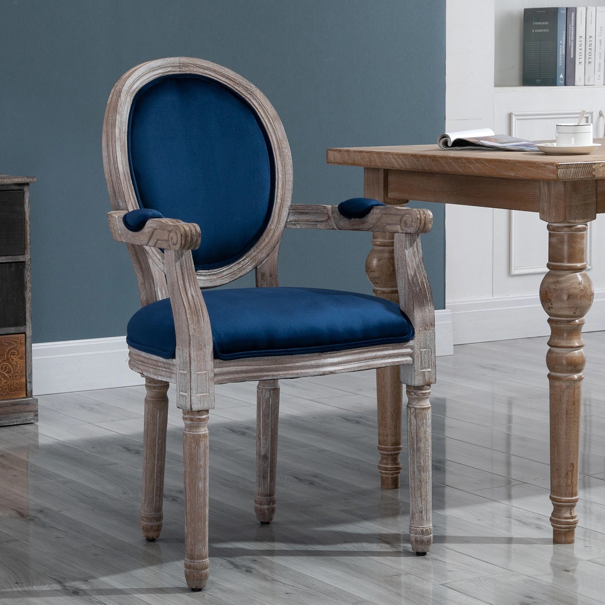 HOMCOM Vintage Dining Chair: Best Kitchen Chairs With Arms For Elderly People