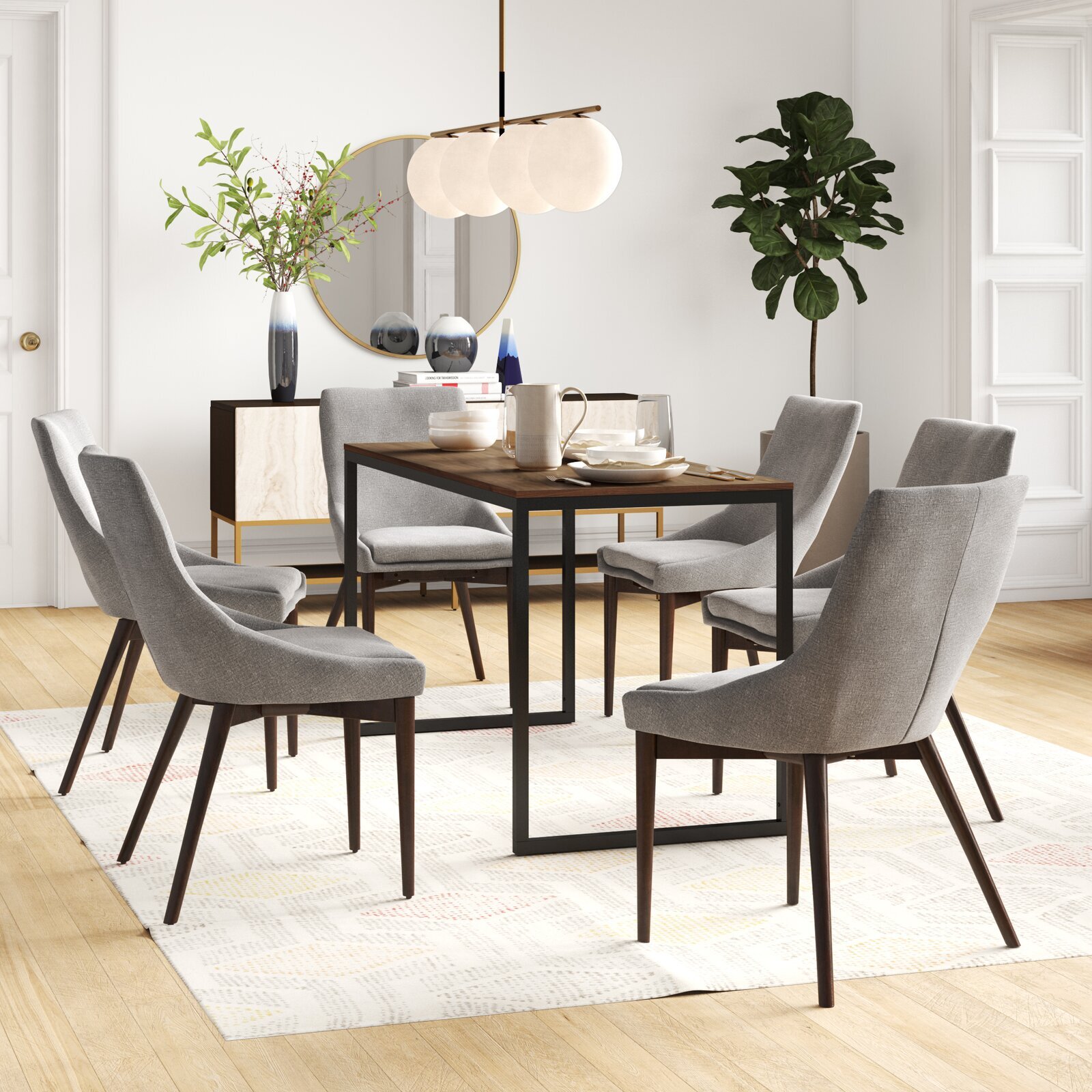 Industrial laminate kitchen table