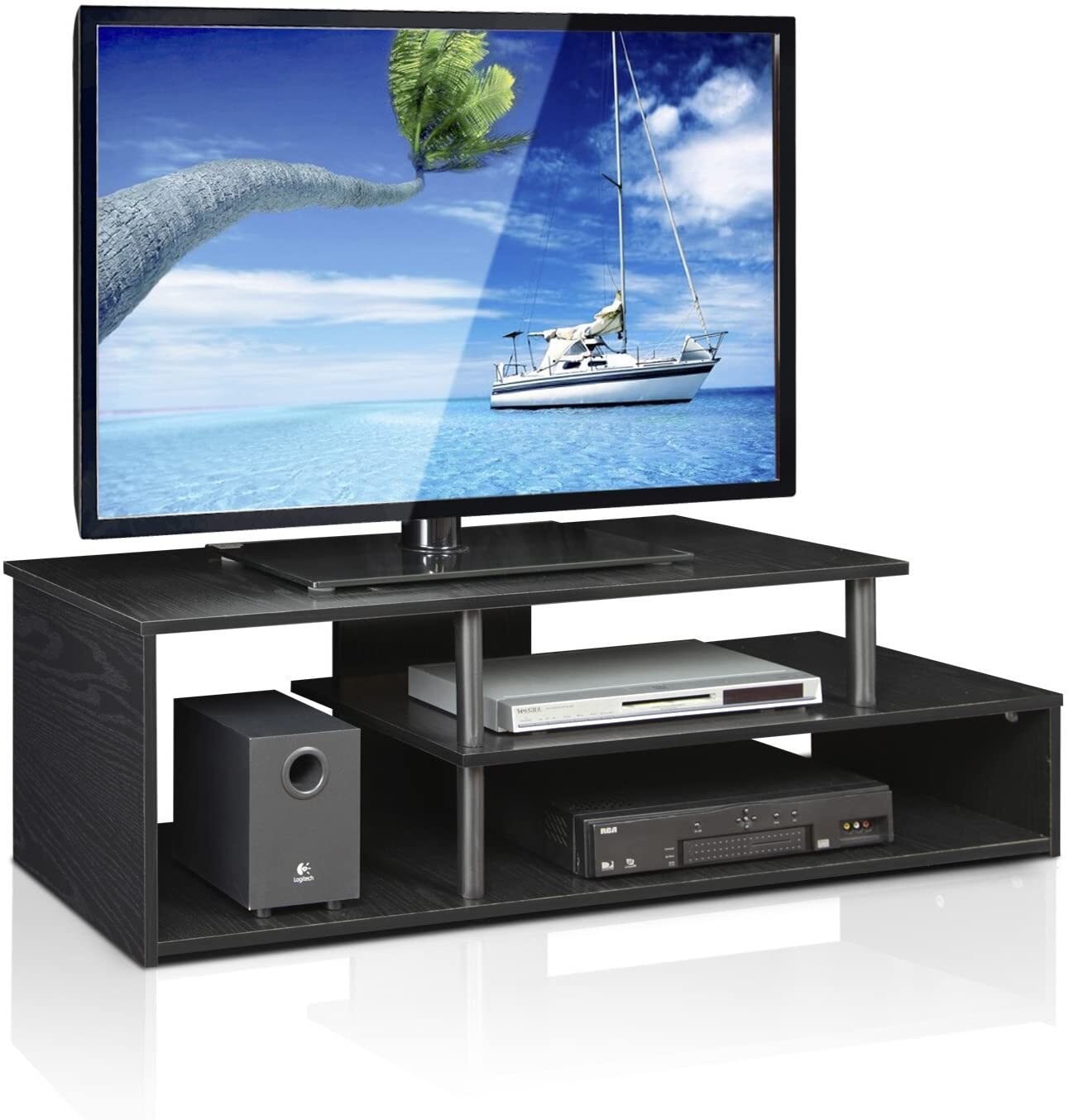 Industrial Tv Cabinet with Shelving