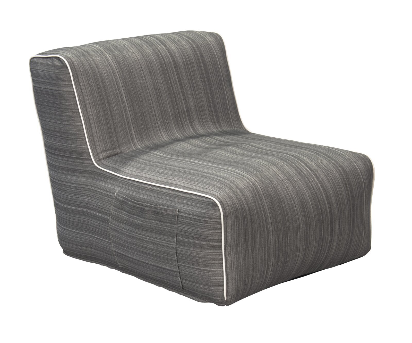 Inflatable sofa piece with included fabric carry bag