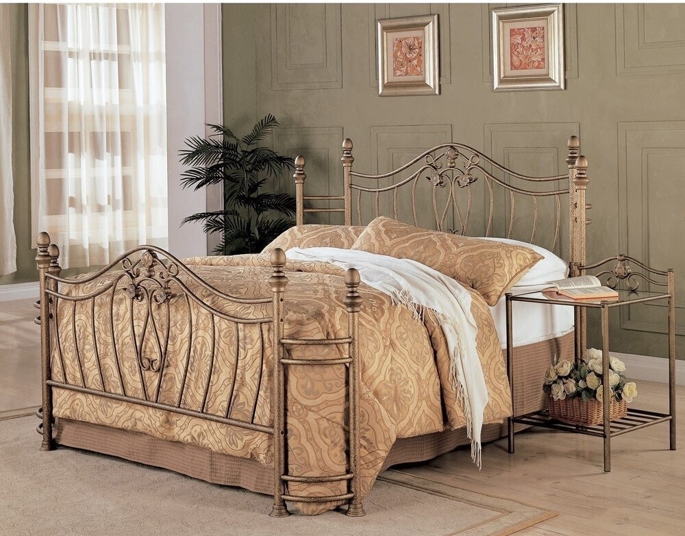 Wrought Iron King Bed & Headboard