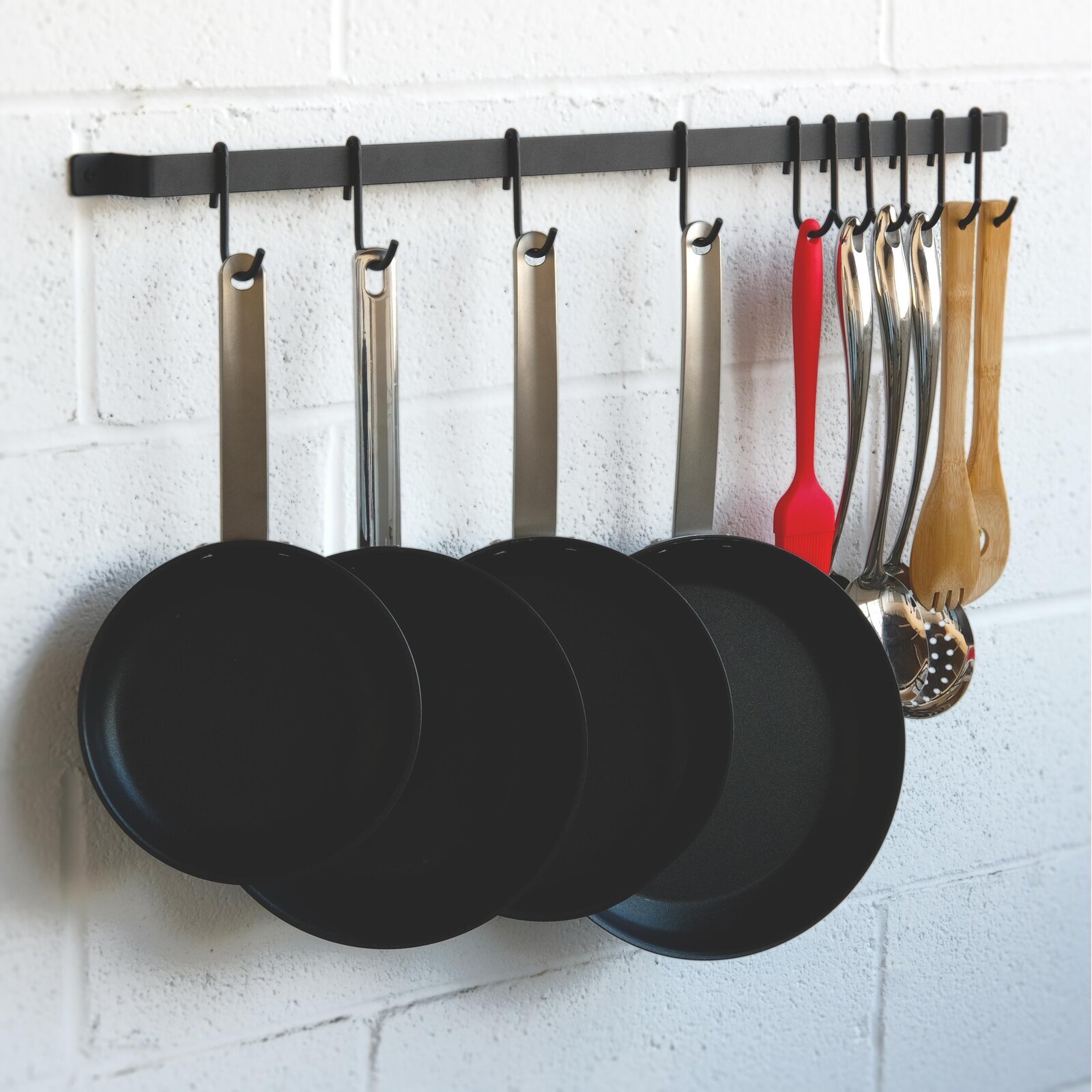 Iron Rail Utensil Rack