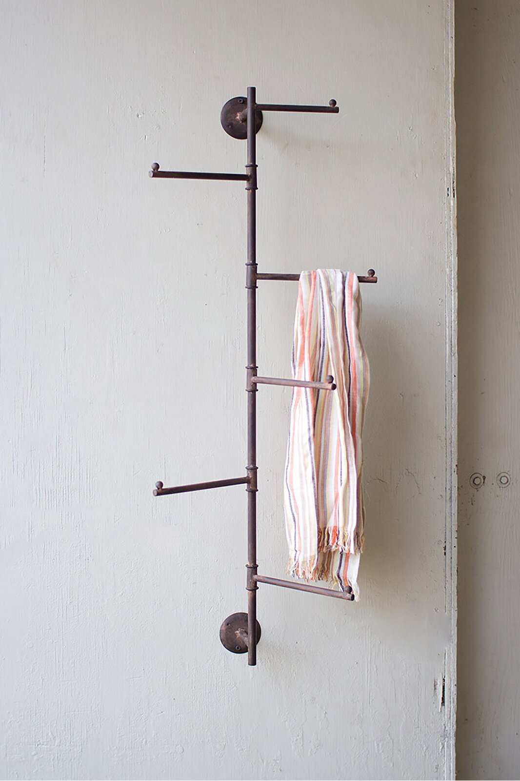Iron Wall Coat Rack that Swivels