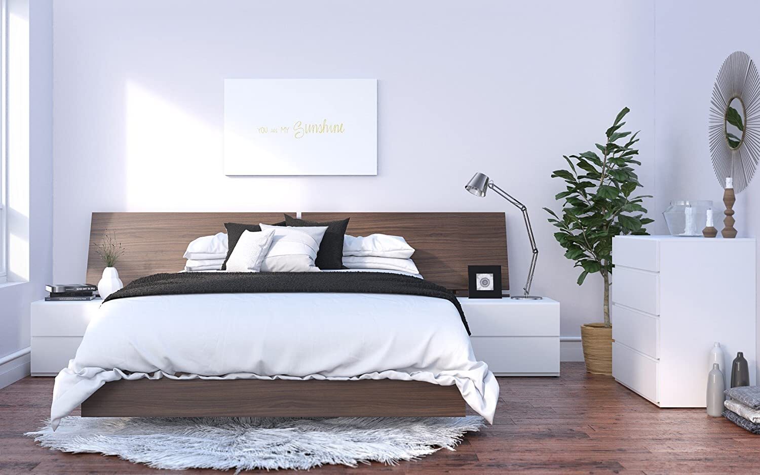 Japanese Floating Platform Bed