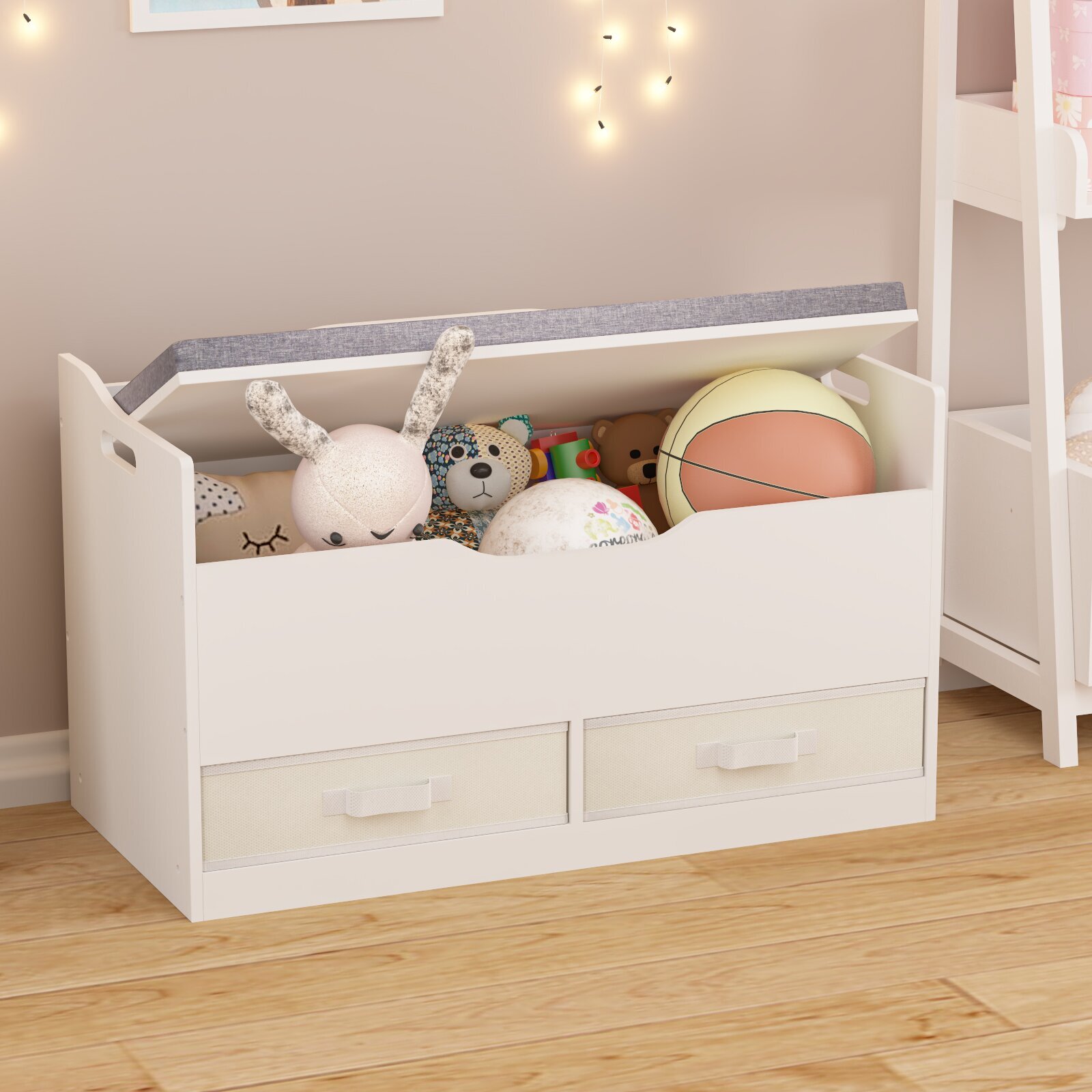 Jumbo Toy Box Storage Bench