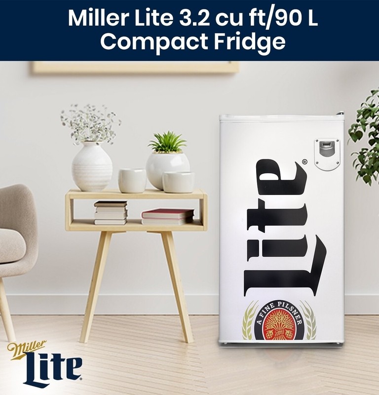 Koolatron Miller Lite Retro Freestanding Mini Fridge