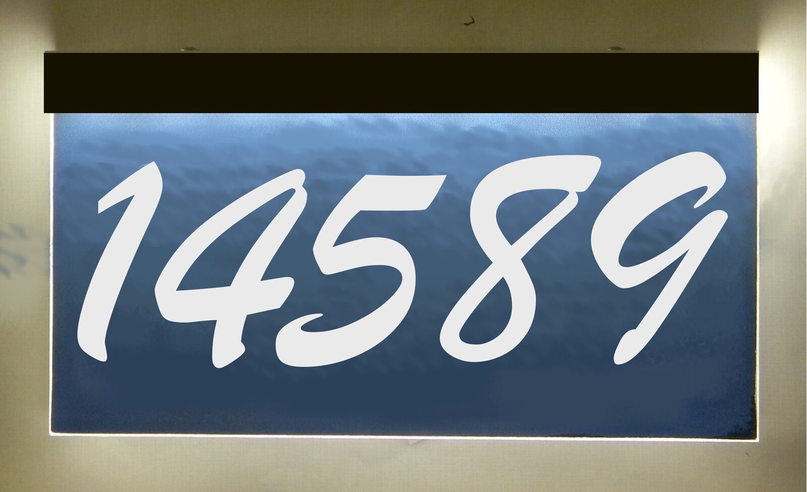 LED Address Sign With Solar Panel