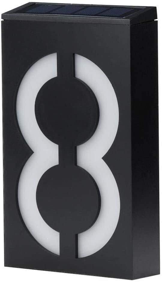 LED Solar House Number Box Light
