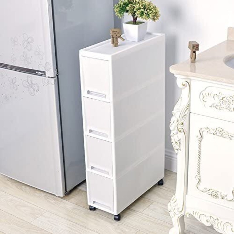 Less than 8 inch wide cabinet with drawers