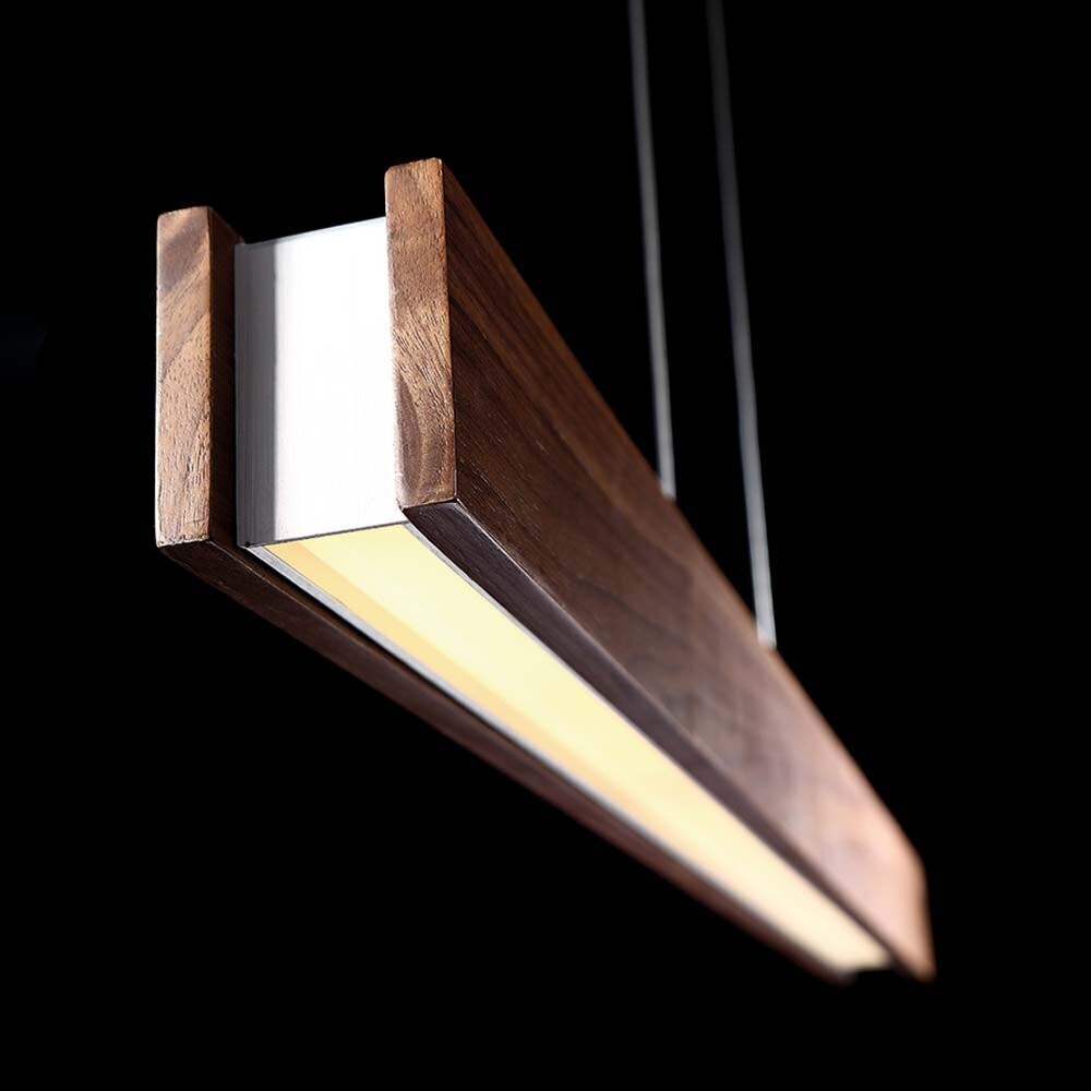 Long Rectangular Pendant Light Over Islands