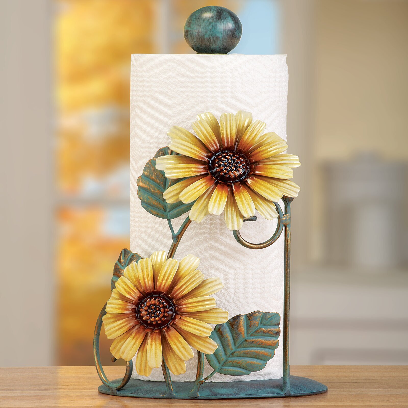 Metal or ceramic paper towel holder 