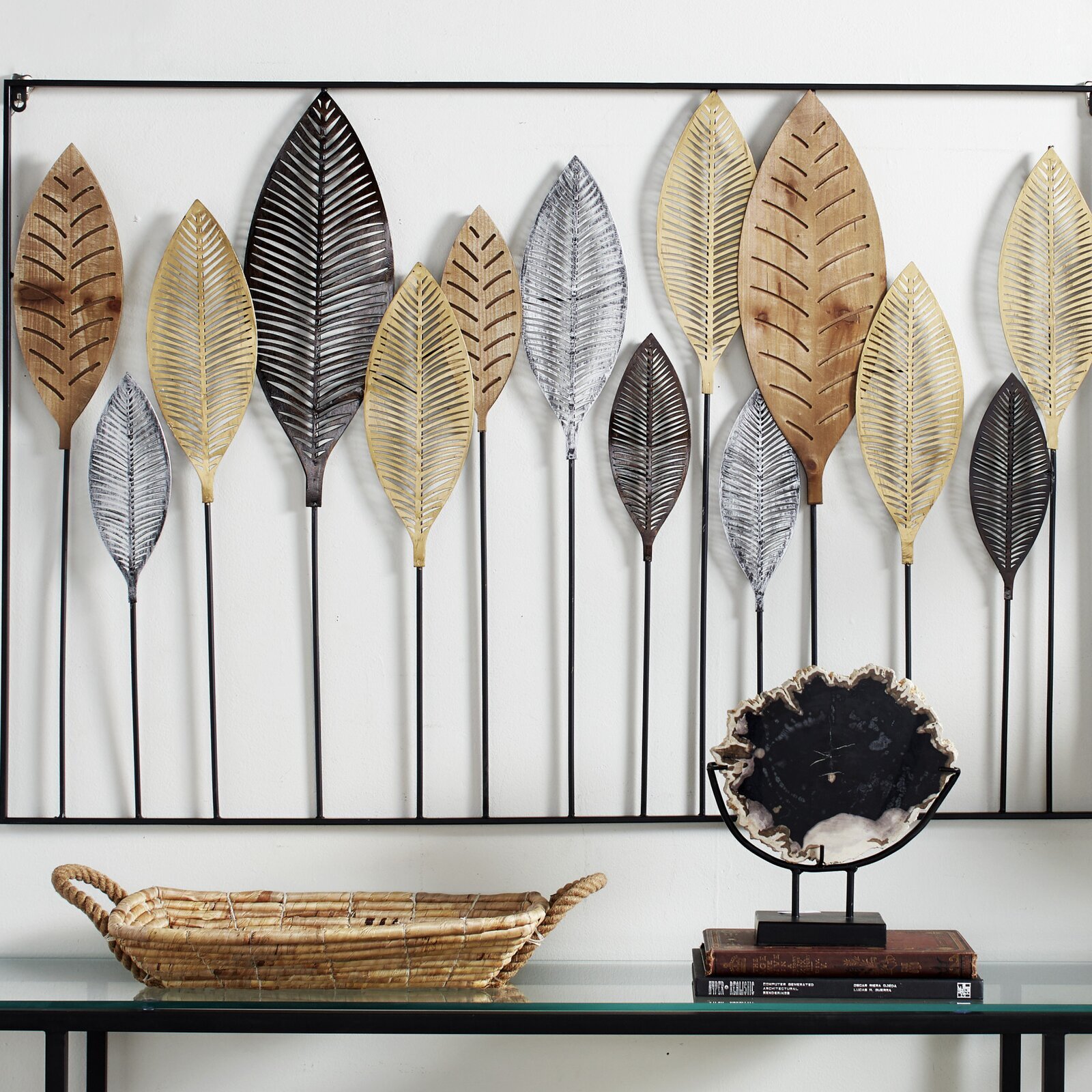 Mid century modern 3D wall accents