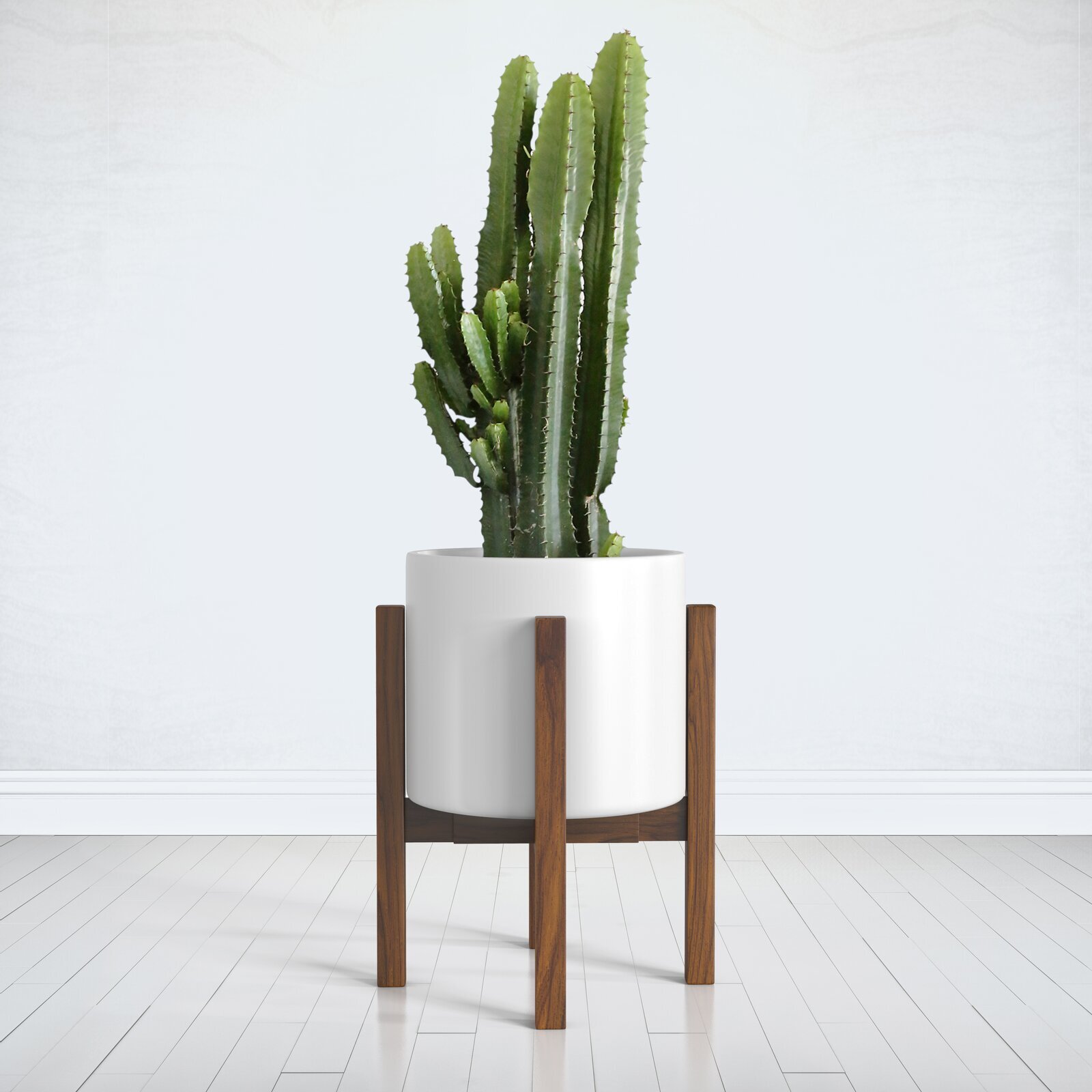 Mid Century Modern Wood Plant Stand