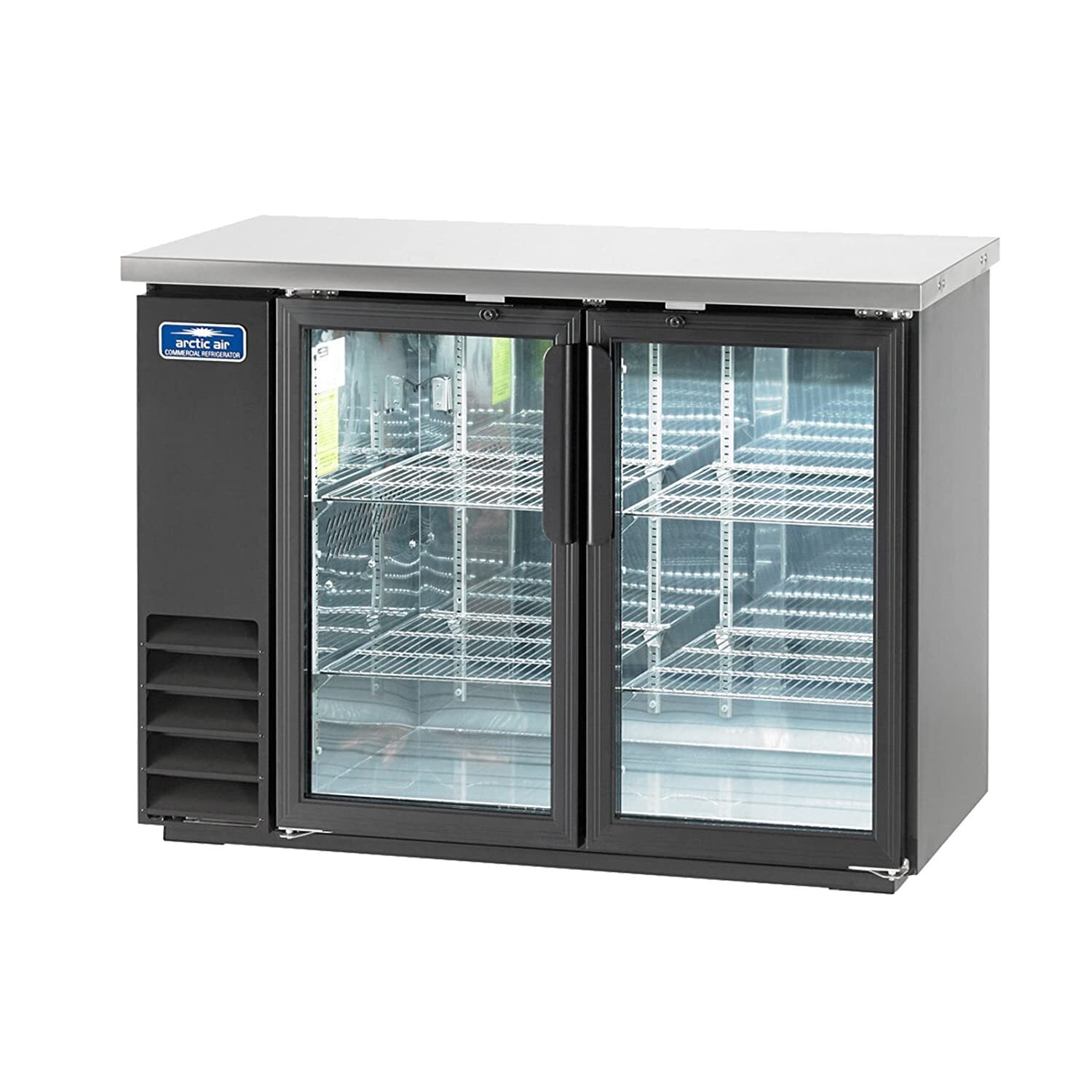 Modern Glass Door Back Bar Refrigerator