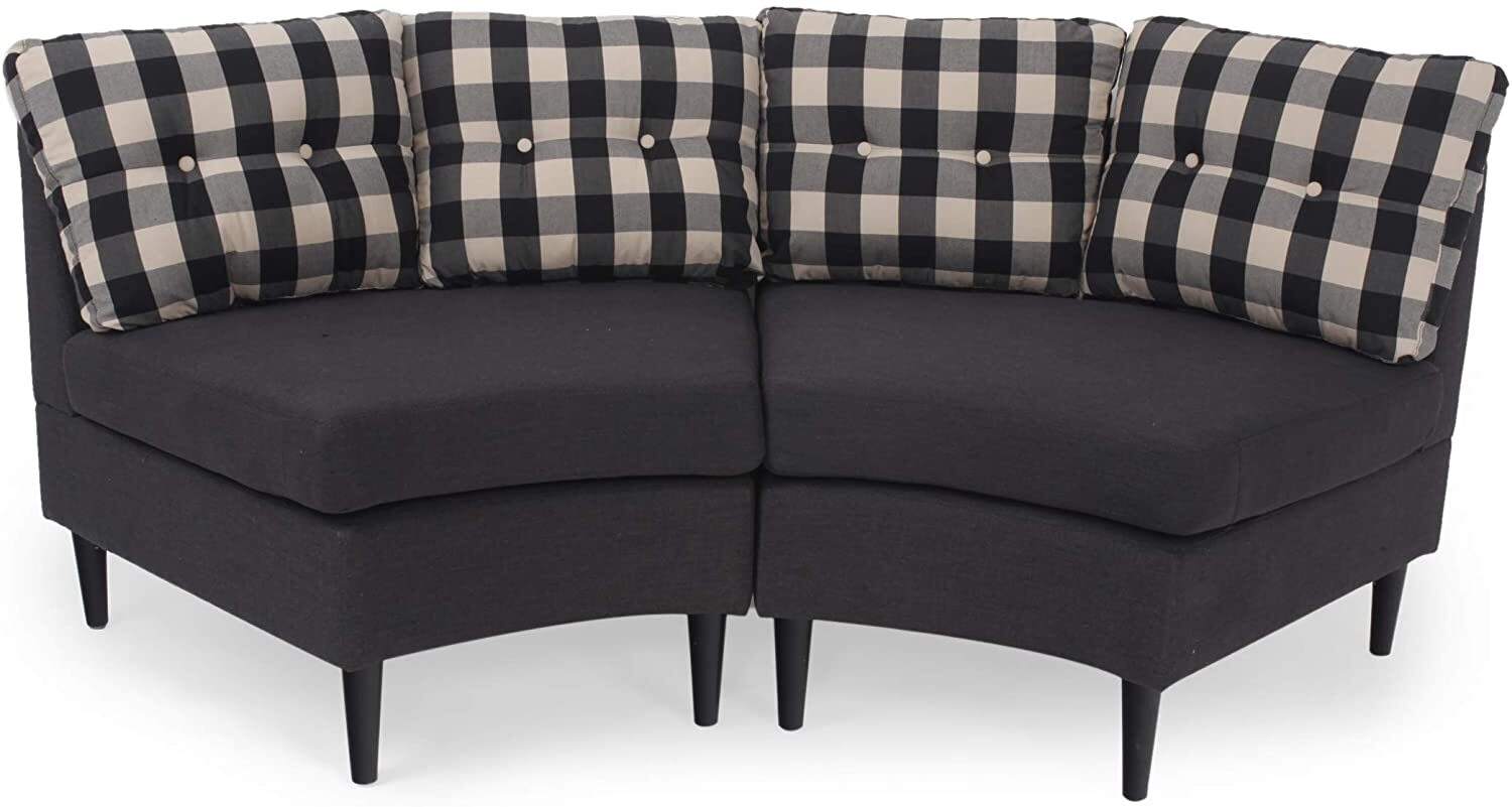Modular Small Curved Sectional Sofa