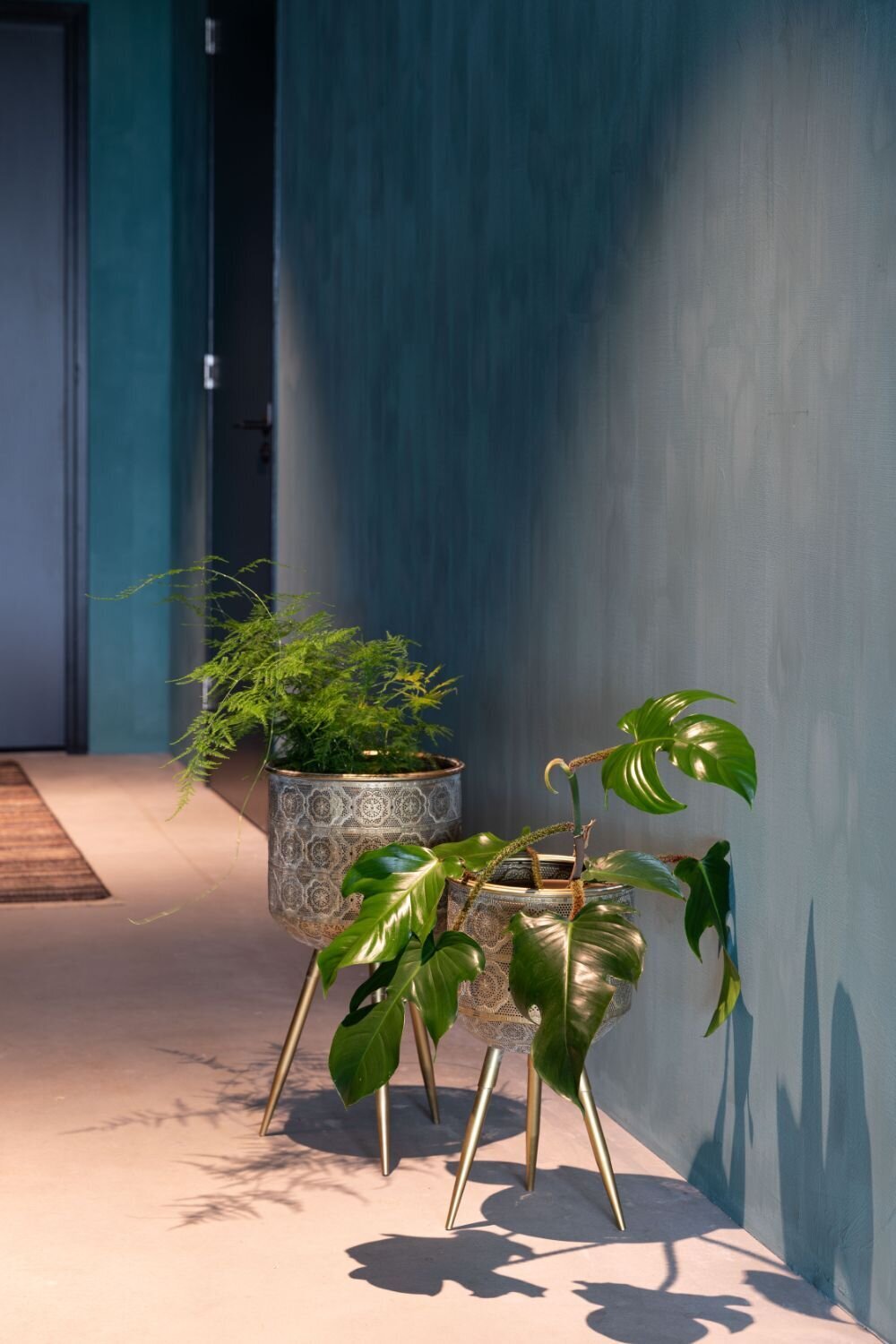 Moroccan Boho Metal Flower Stand Design