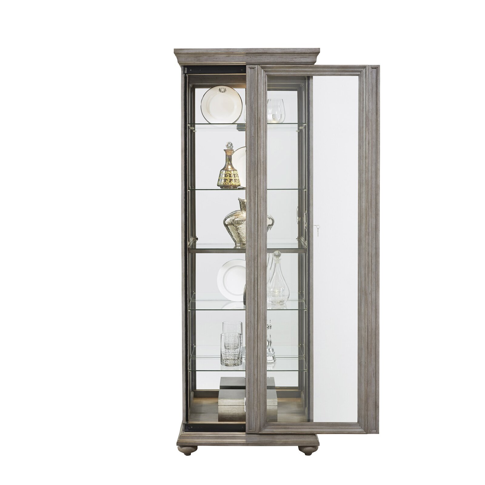 Narrow curio cabinets