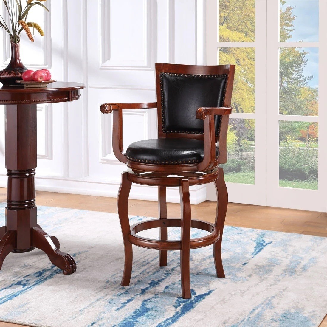 Old school bar stools with arms and backs