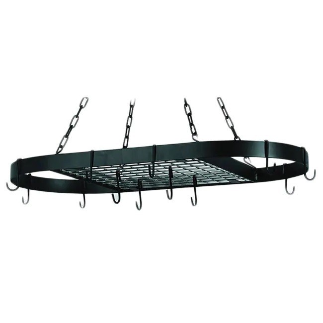 Oval Hanging Cast Iron Pot Rack