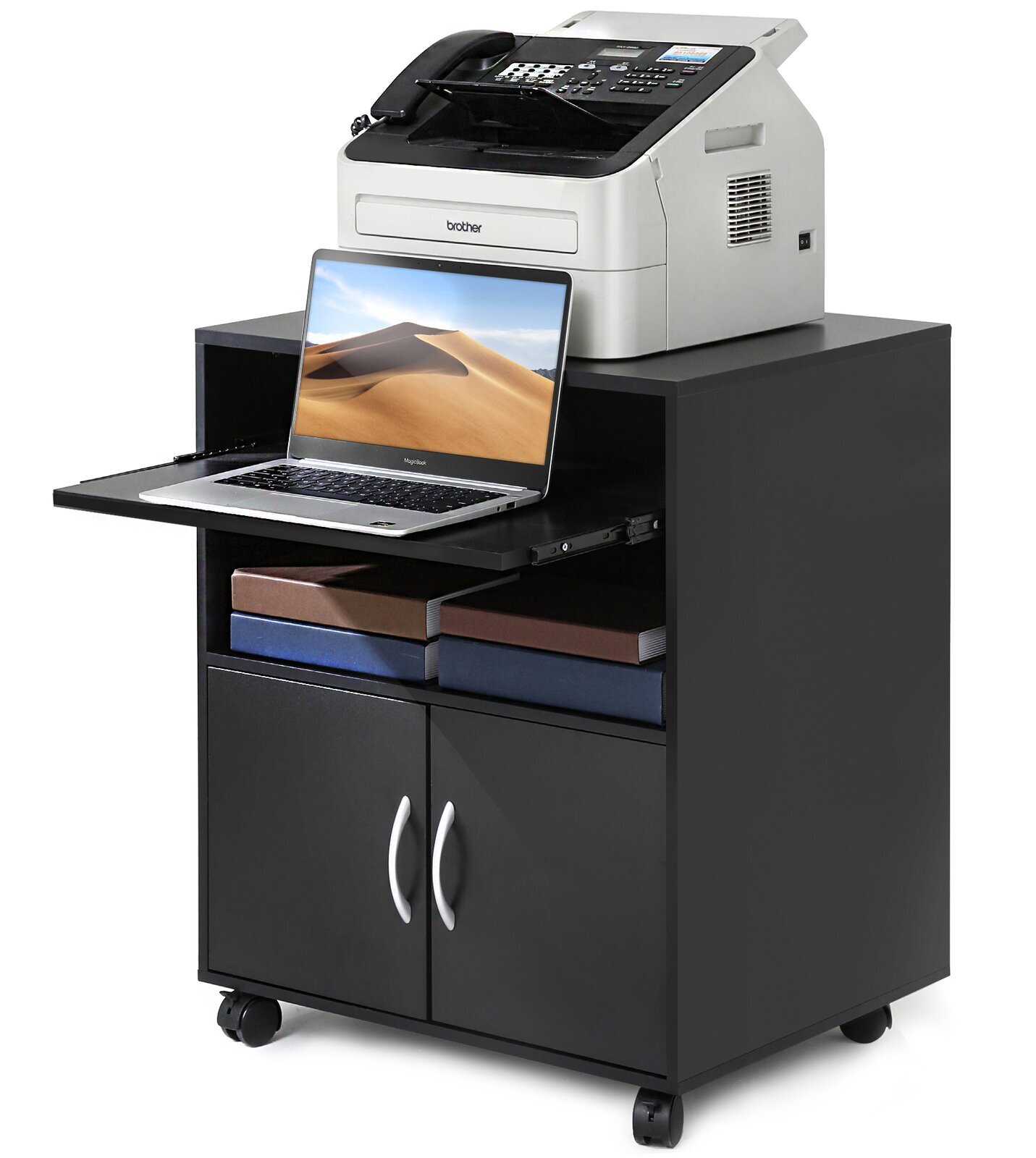 Printer Cabinet With Pull Out Shelf