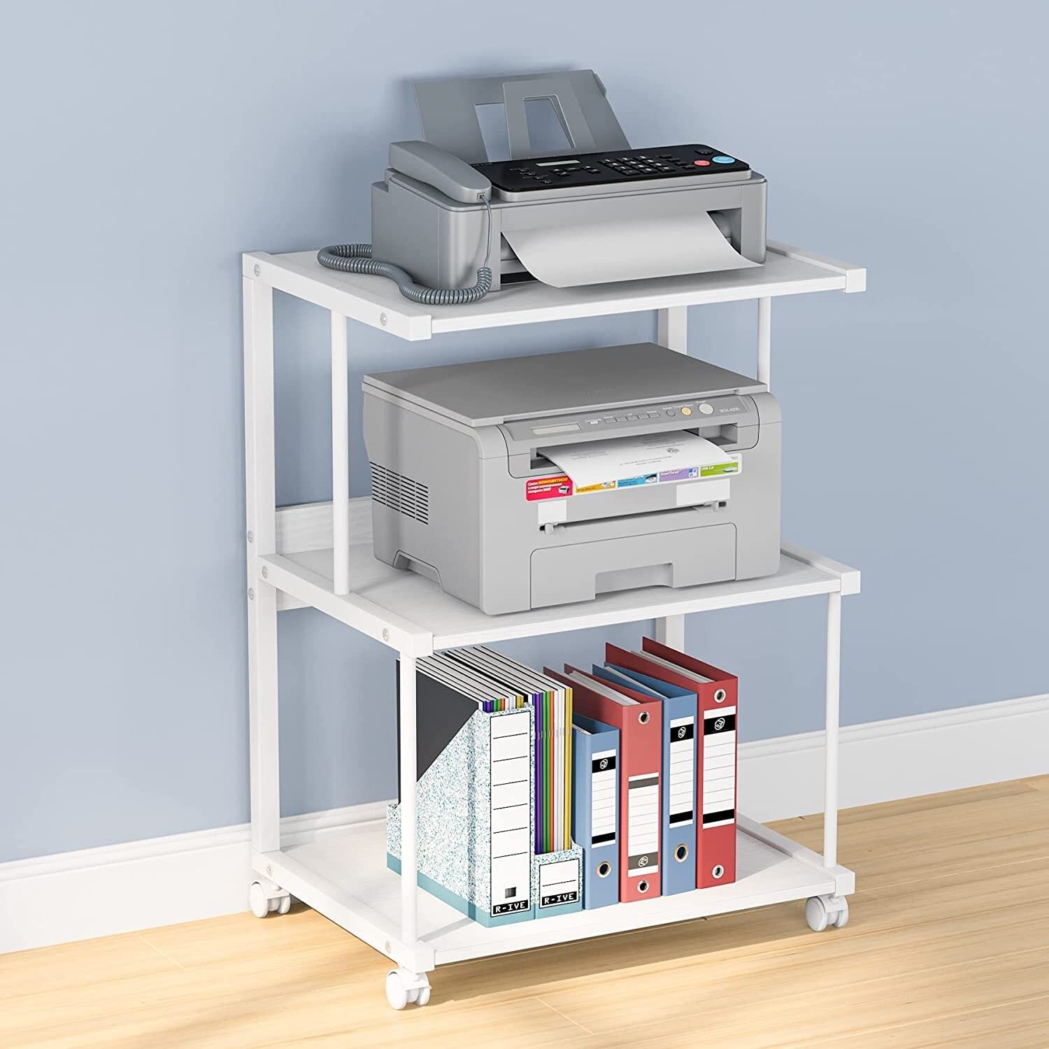 Printer table ideas with three tiers