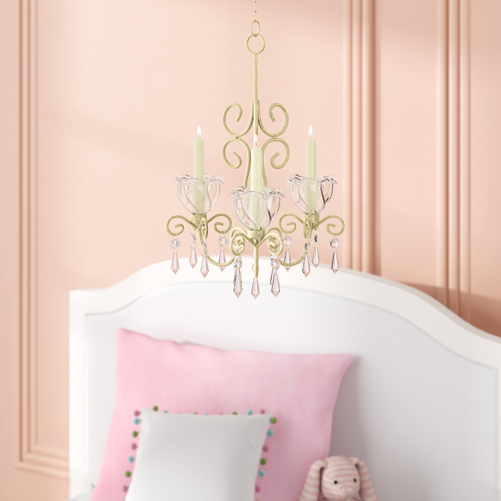 Real Wax Candle Chandelier