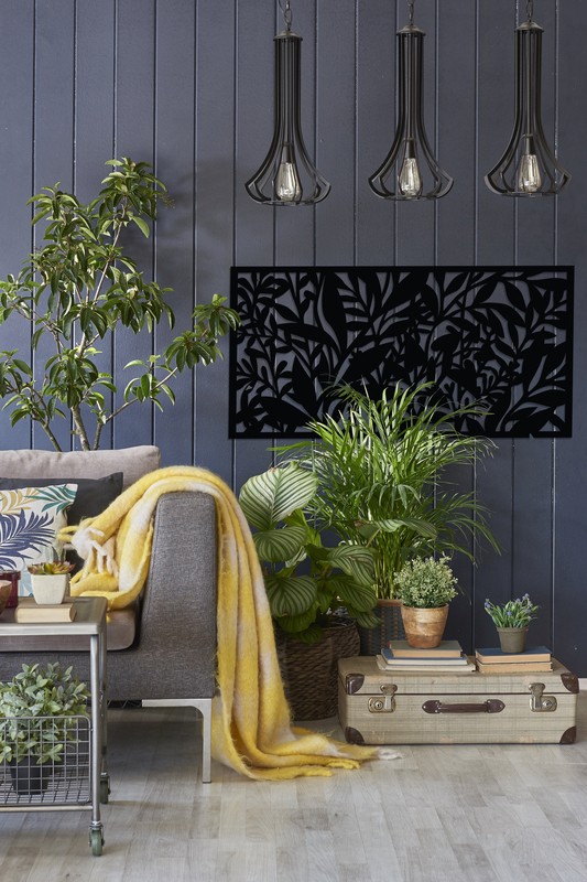Recycled Plastic Wall Panels with Wild Leaf Design
