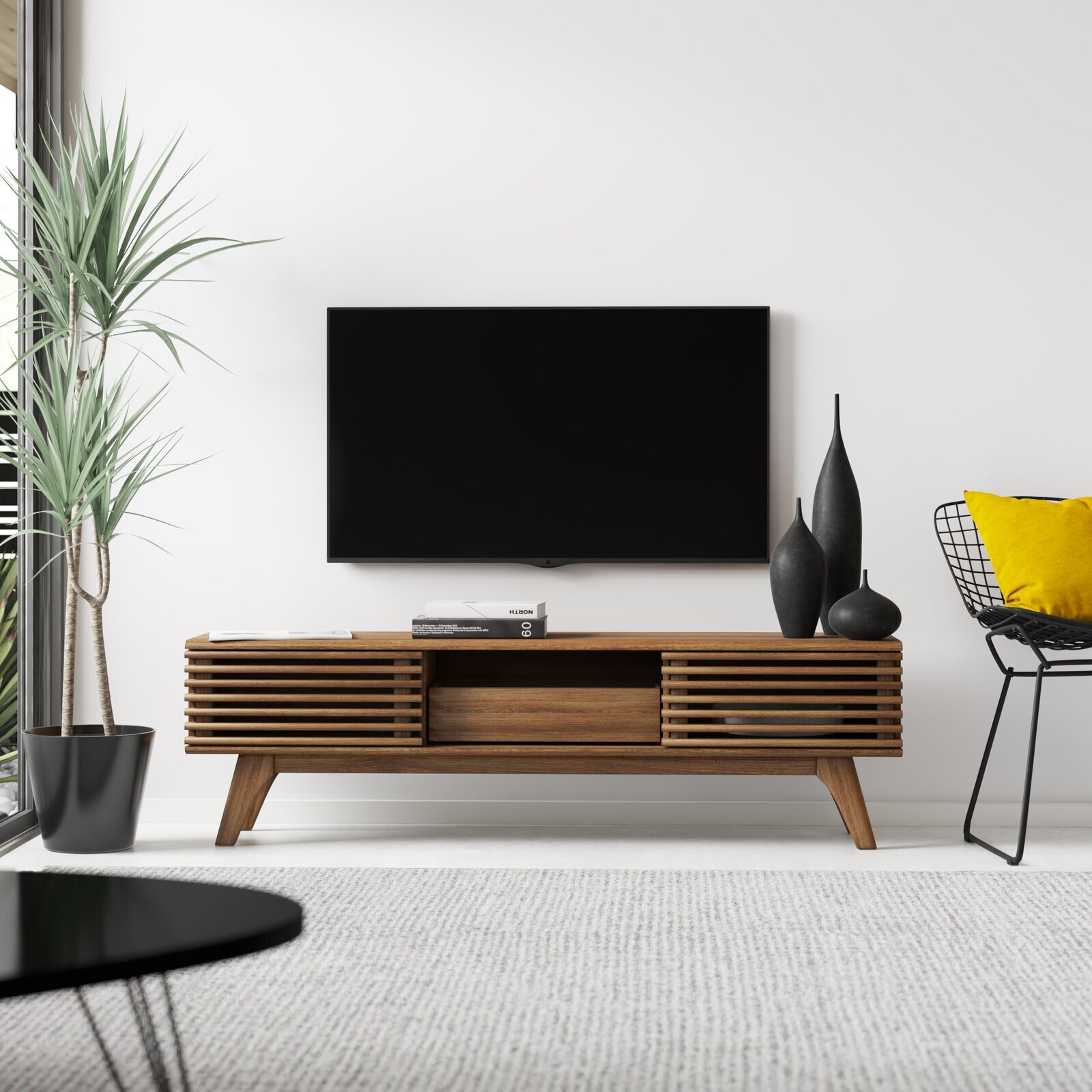 Retro Style Long TV Unit