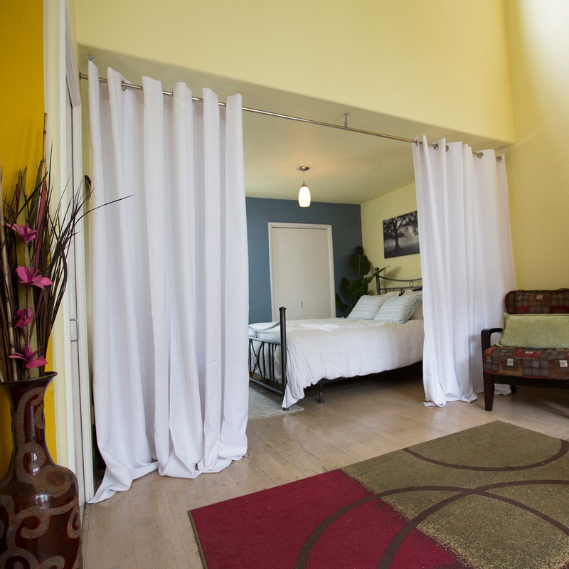 Rod Curtain Floor to Ceiling Room Dividers
