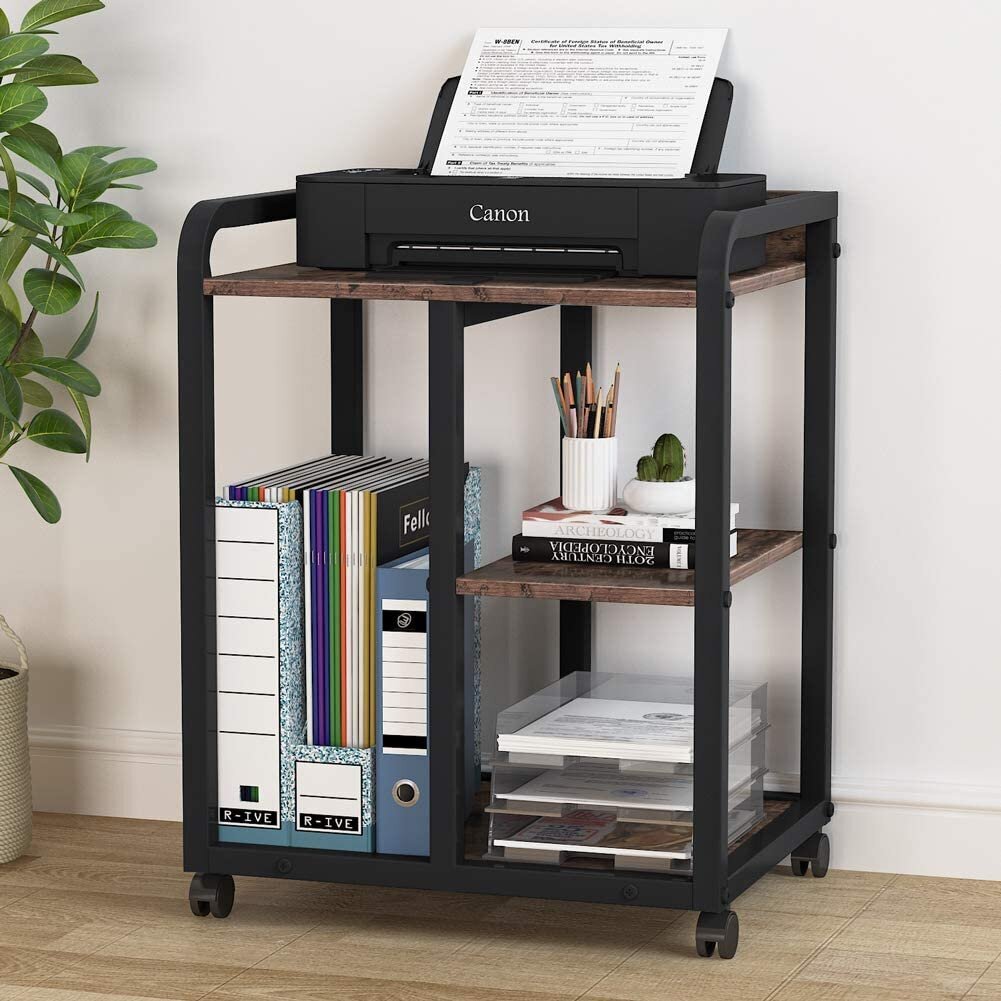 Rolling printer table