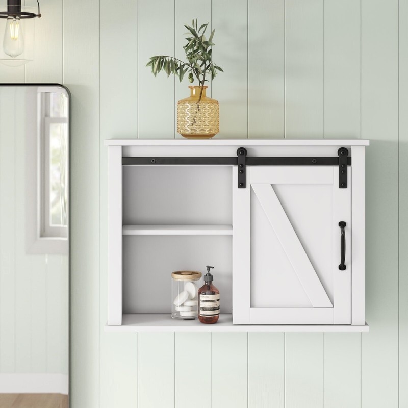Sand and Stable Miltenberger Wall Mounted Bathroom Cabinet