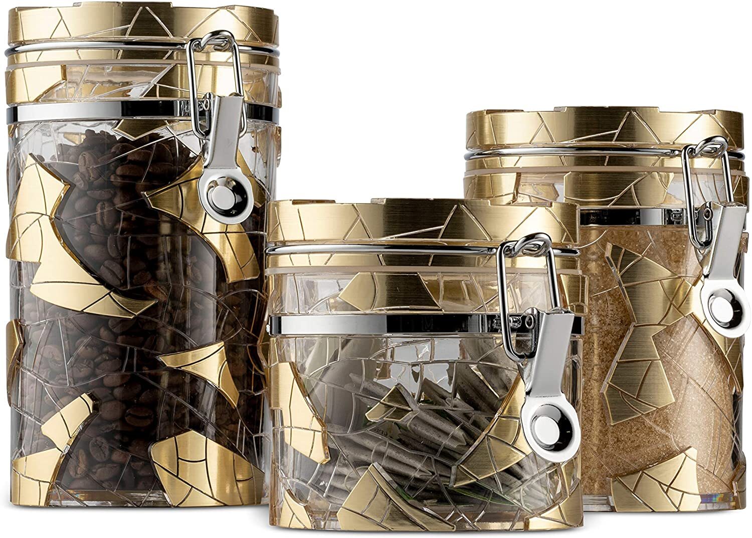 Shattered Glass Unusual Kitchen Canisters