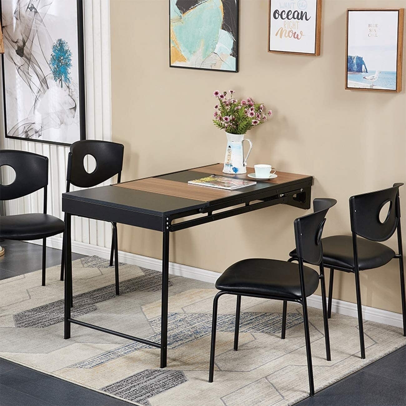 Shelves Folding Desk