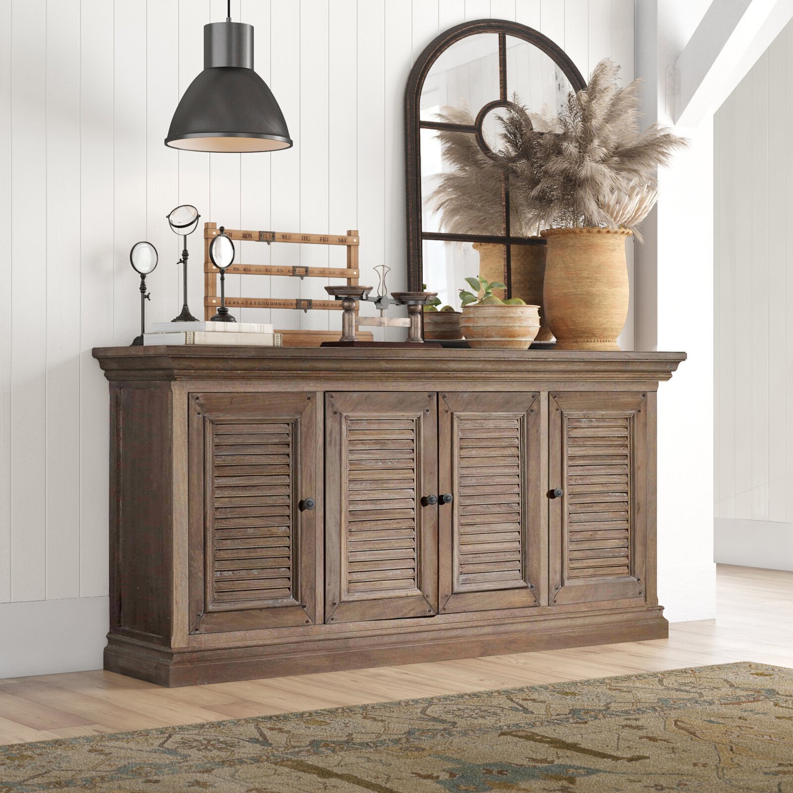 Shutter door TV cabinet