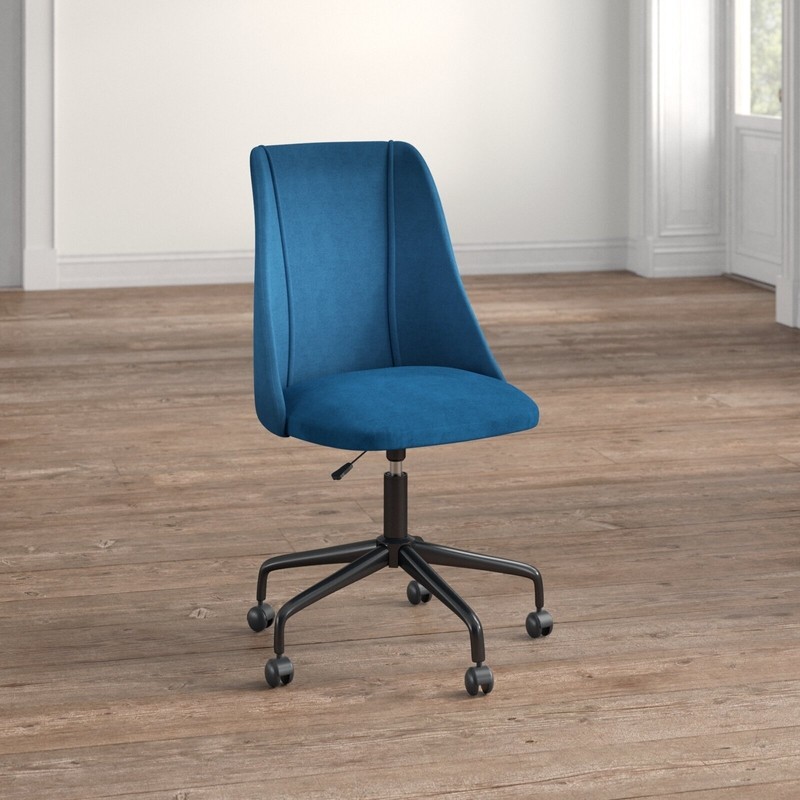 Slim, low profile kitchen chairs on wheels