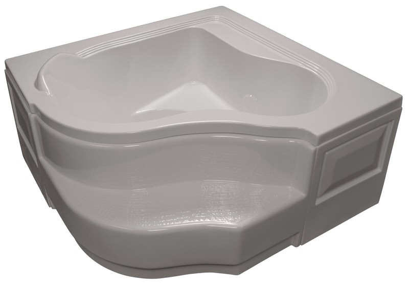 Small corner bathtubs with steps