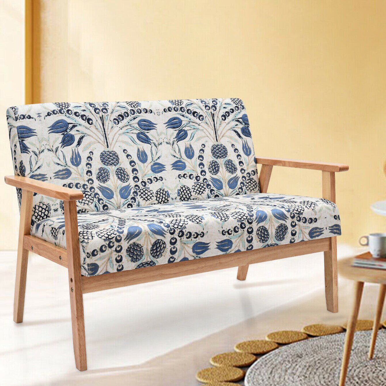 Sofa with a whimsical pattern