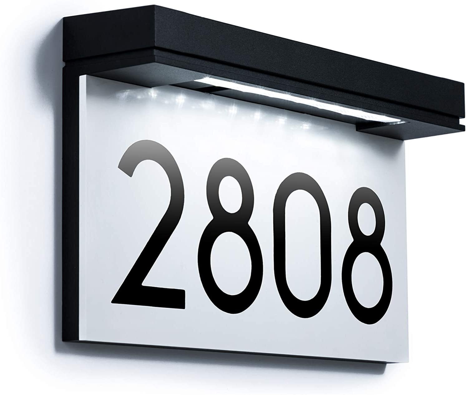 Solar Powered Address Plaque for House