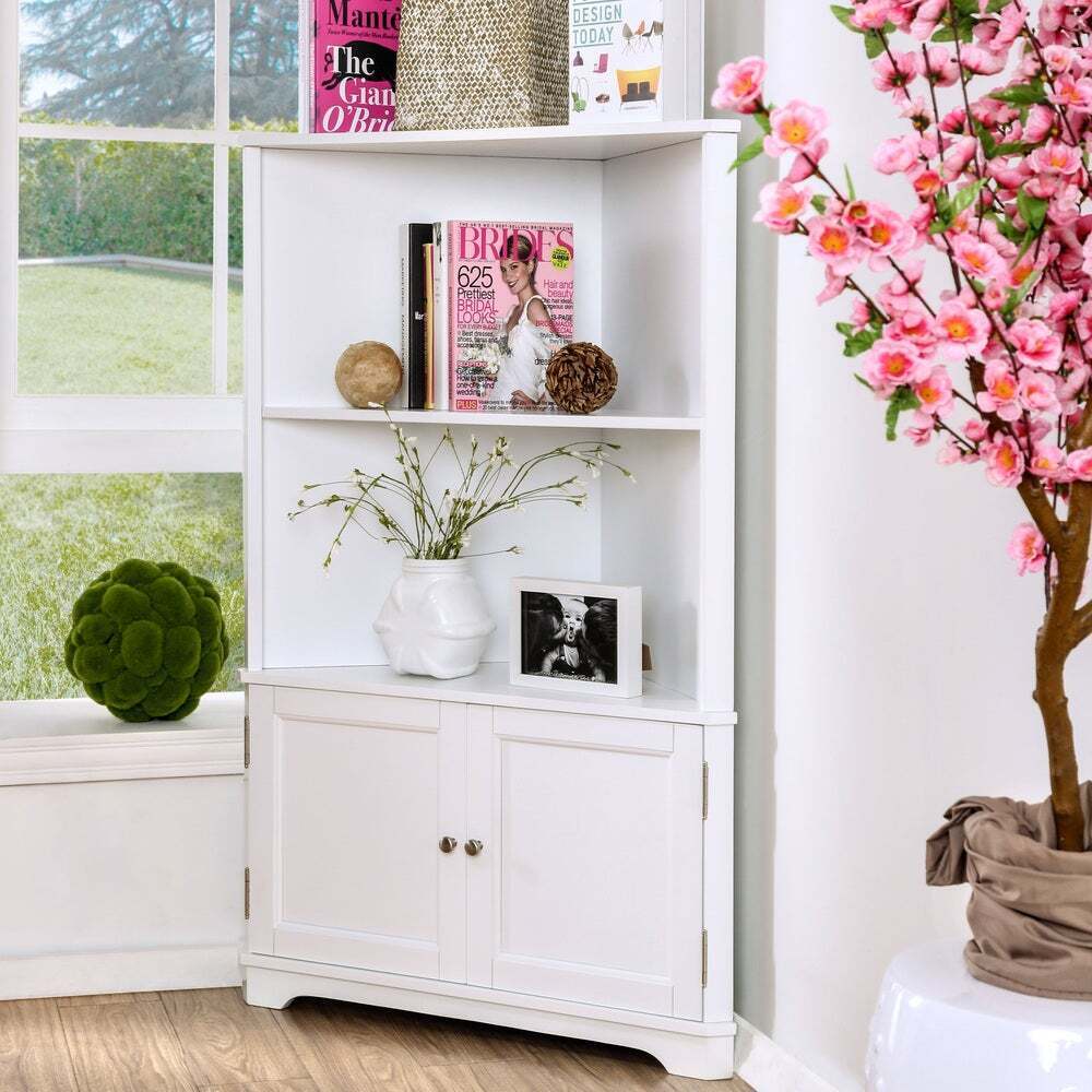 Solid Wood Freestanding Wall Corner Design