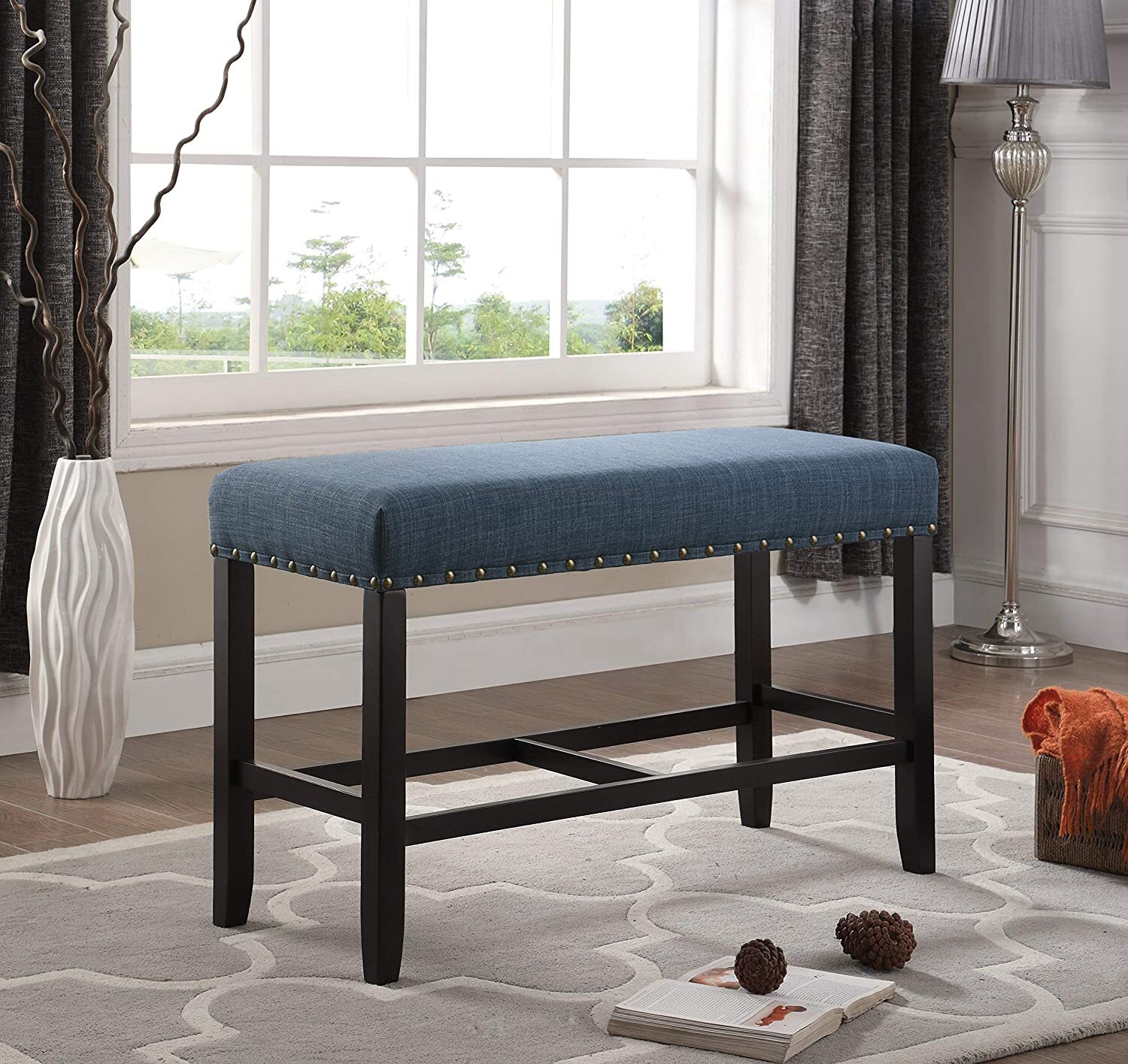 Sophisticated Bar Height Bench Seating