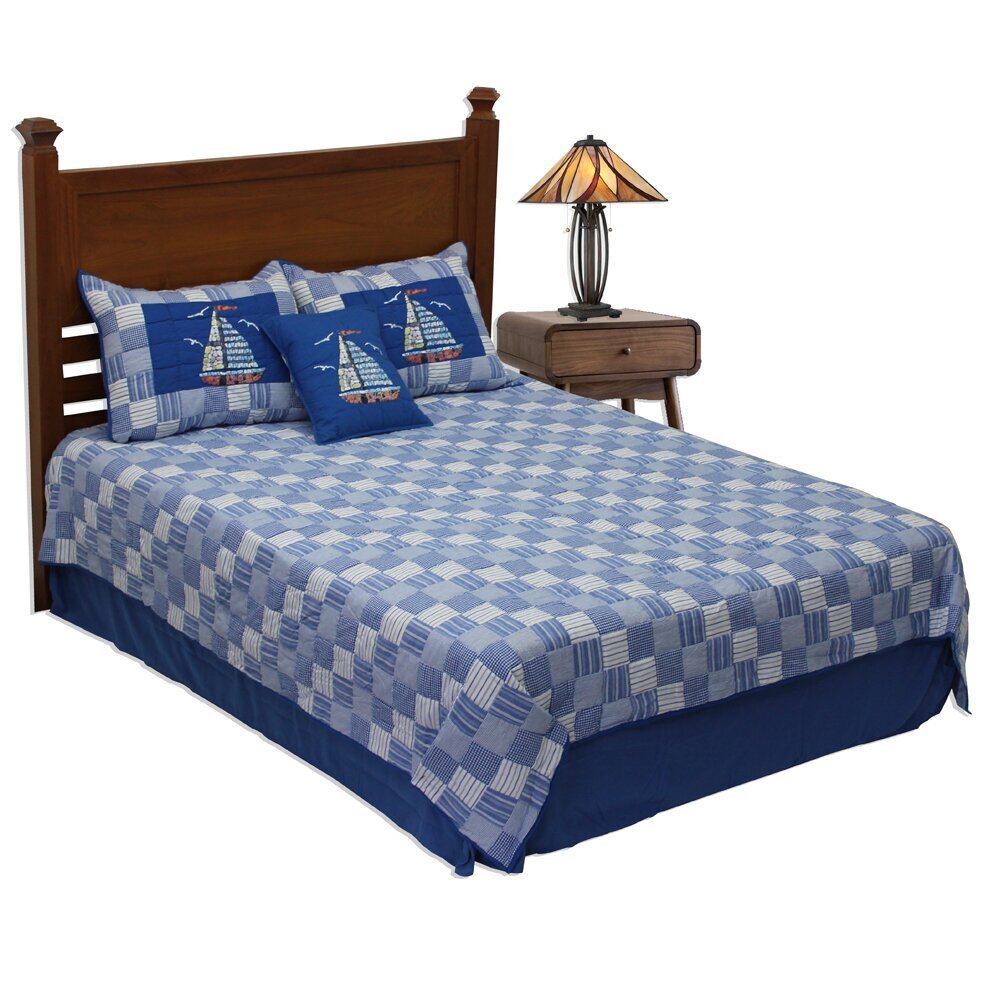 Square Check Nautical Quilt 