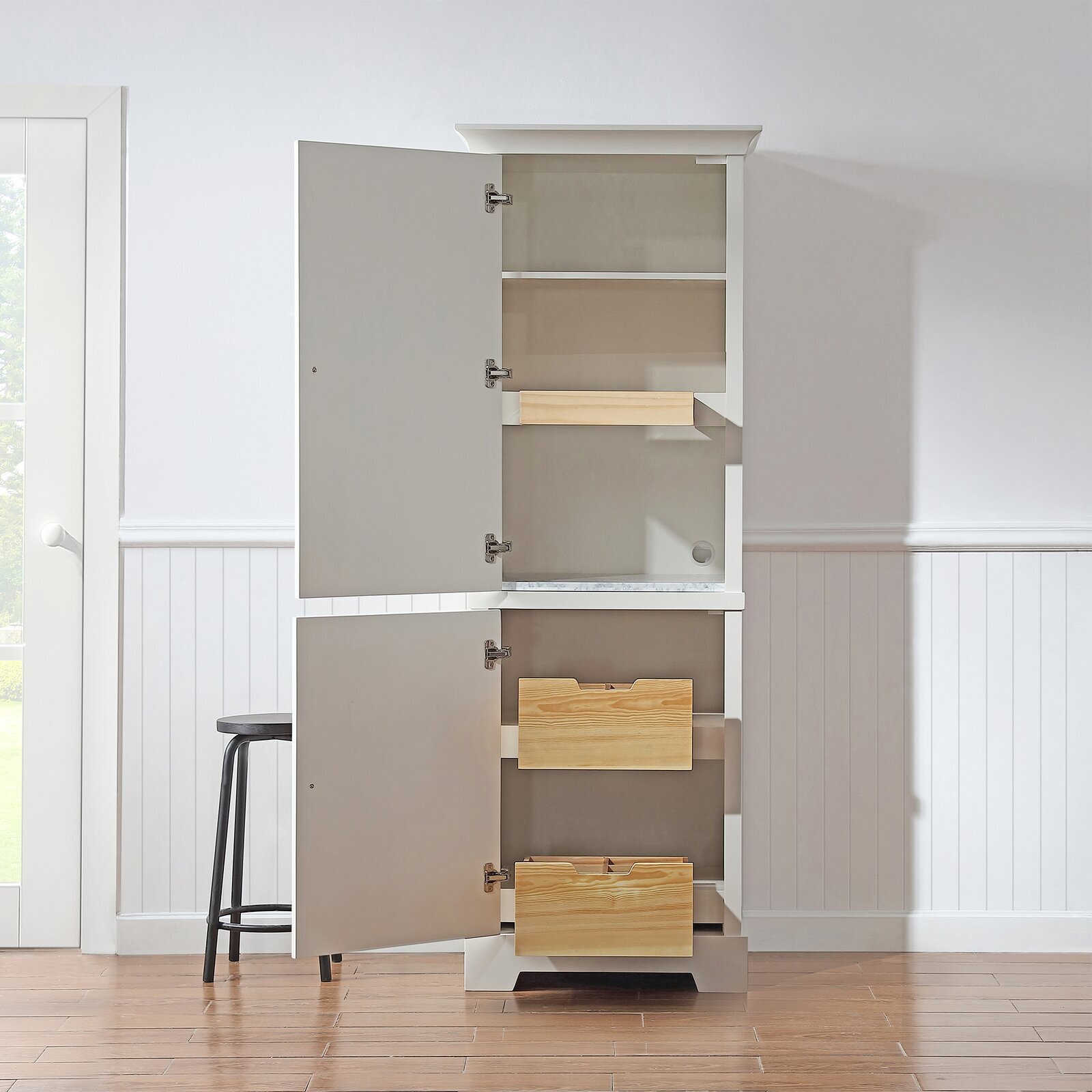 Standalone Narrow Pantry Cupboard