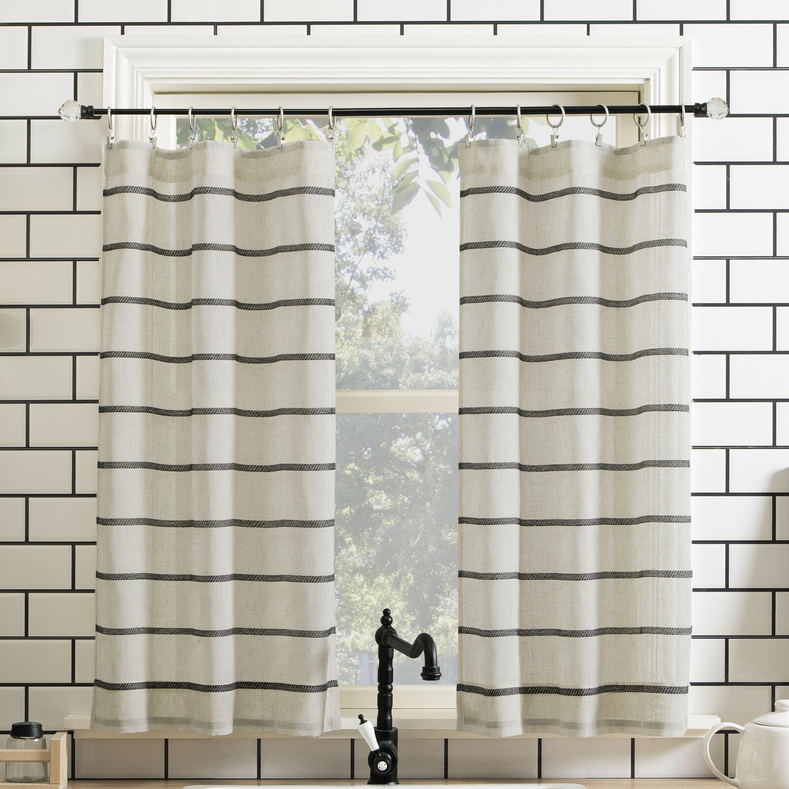 Bathroom Window Shower Curtains