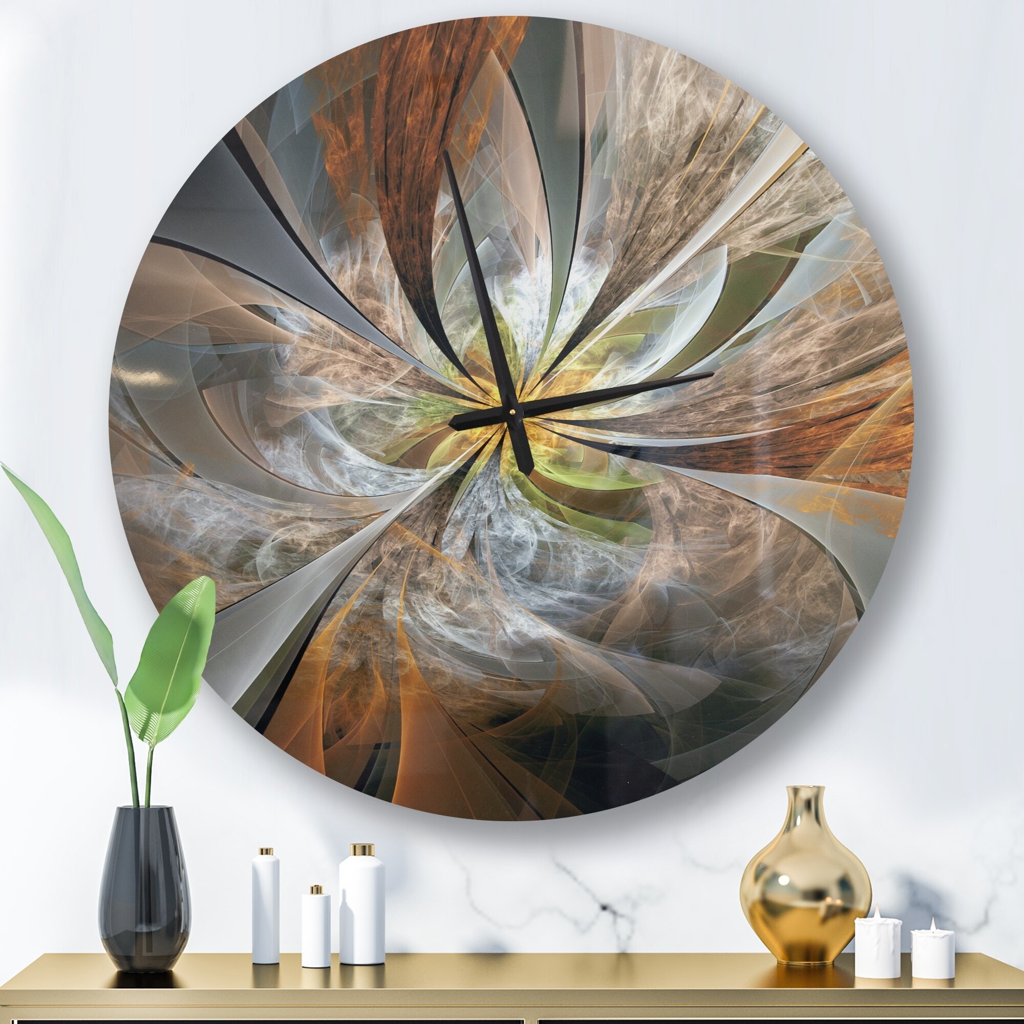 Surreal cosmic art 72 inch wall clock